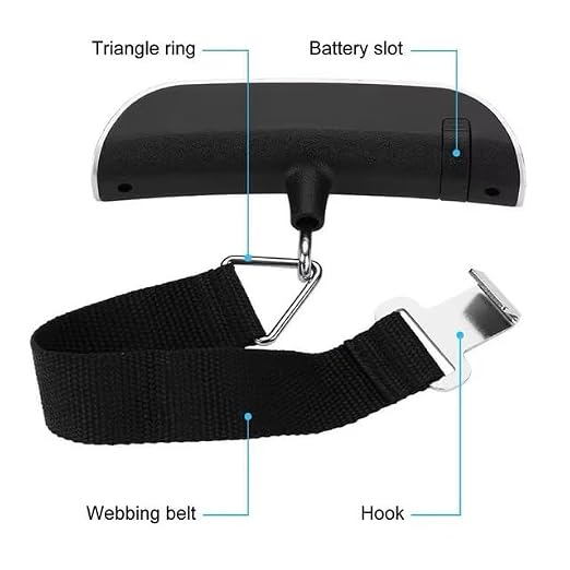 Digital Luggage Scale, 110lb Capacity, Backlit LCD Display, Temperature Sensor, Silver - Image 6