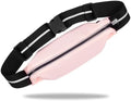 Running Belt for Men, Water Resistant Fanny Pack for Women, Cycling Exercise Travel, Reflective Strips Suitable for Night, Slim Adjustable Size Running Belt Bag for iPhone 17 16 15 Samsung (Pink) by Oasishade