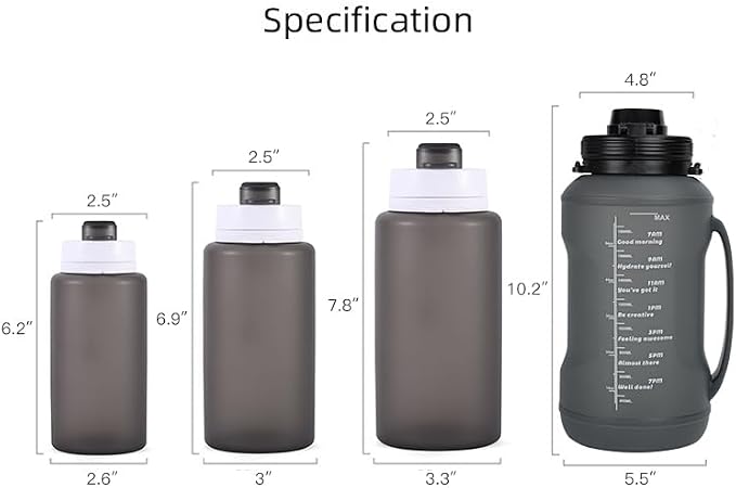 Collapsible Water Bottles 19oz with Spout & Carabiner, Odorless BPA-Free Silicone, Leak-Proof Foldable Reusable Bottle - Perfect for Travel Sports Gym Hiking Camping Cycling - Clear Black - Image 8
