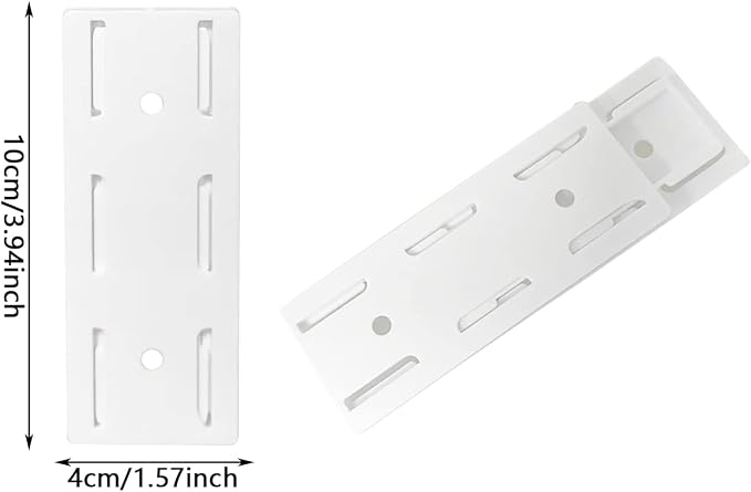 12 PCS Adhesive Punch Free Socket Holder, Self-Adhesive Desktop Socket Fixer, Power Strip Holder Fixator, Wall Mount Cable Management - Image 2
