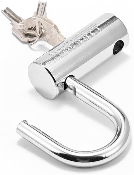 Big Heavy Duty Chrome-Plated Padlock with Key,Copper core,high Security Shipping Container Padlocks,Bolt Cutter Proof Lock,Thick Large Padlock for Outdoor,keyed Unbreakable Anti Theft Chain Lock(80mm) - Image 7