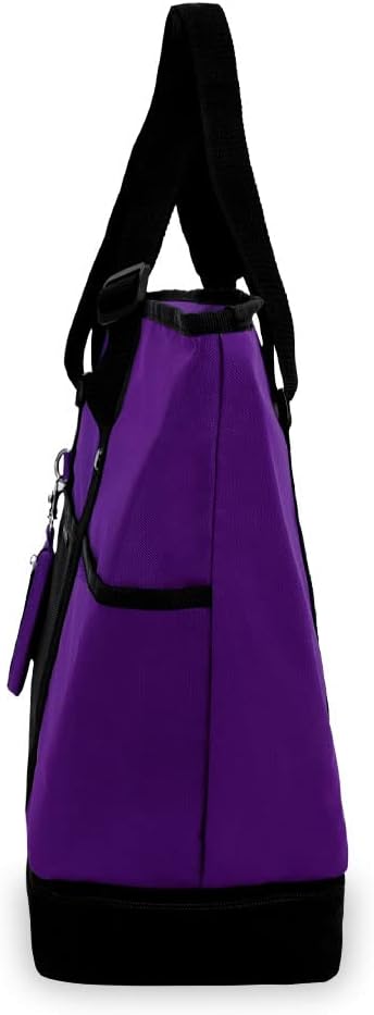 Everest Luggage Deluxe Shopping Tote, Dark Purple/Black, Dark Purple/Black, One Size - Image 4