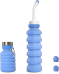 550ML Portable Foldable Bidet Bottle, Blue– Travel-Friendly, Leak-Proof, Personal Hygiene Bidet for Home, Office, Outdoor & Postpartum Care by laukum
