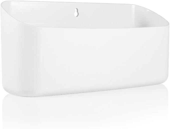Picowe Magnetic Laundry Storage, Lint Holder Bin for Laundry Room, Space-Saving Trash Container Hanging on Dryer, Washer or Wall Mount Trash Bin (Gray White) by Picowe