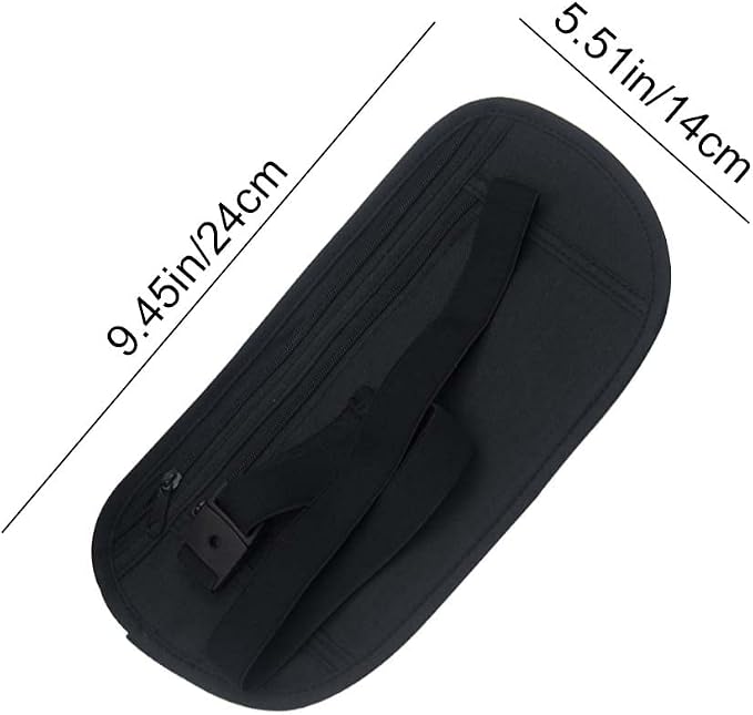 Travel Money Belt, Passport Holder, Fanny Pack for Women Men, Waterproof Travel Wallet Hidden Waist Bag Outdoor Bum Bag for Cash, Credit Card, Travel Documents and Mobile Phone - Image 6