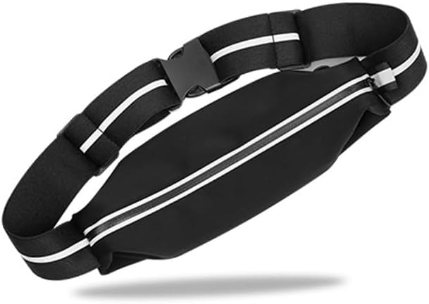 Running Belt for Men Women, Waterproof Fanny Pack, Reflective wallet,Black | Reflective Fanny Pack For Running,Cycling Exercise Travel,Fitness,Sports And Night Running,Slim Adjustable-sized running belt by Oasishade