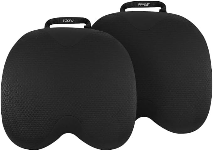 Type S Comfort Gel Seat Cushion 2 Pack, Gel Enhanced Memory Foam Seat Cushion for Office Chair, Car Seat, Tailbone Pain Relief, Sciatica & Back Pain Relief, Portable and Machine Washable by TYPESAuto