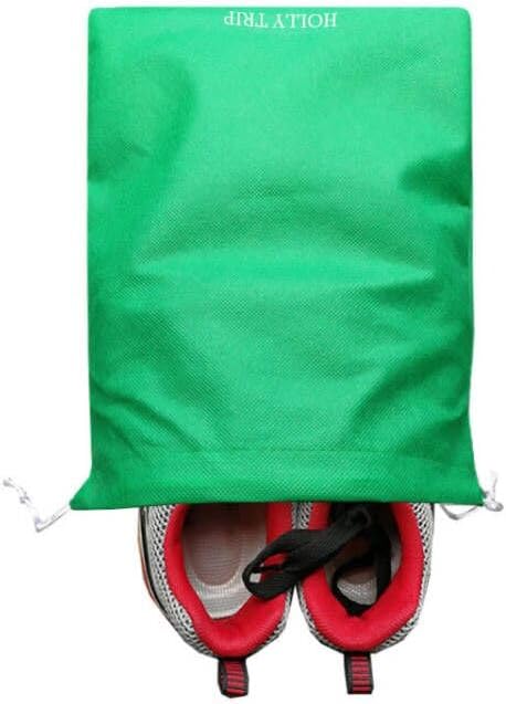 Pack of 10 Travel Shoe Bags, Portable Travel Non-Woven Shoe Packing Organizers Tote Bags w/Drawstring For Men and Women, 15.3"x11.5" (Multicolor) - Image 7