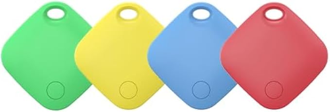 Air Tracker Tag 4 Pack Bluetooth Luggage Tracker tag Locator Works with Apple Find My,Smart Tracker for Suitcase, Bag, Backpack, Wallet,Replaceable Battery Smart tag Item Finder by RSH