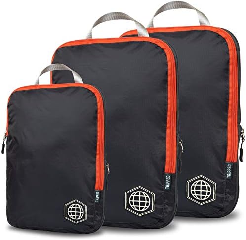 TRIPPED Travel Gear Compression Packing Cubes for Carry-On Travel 3-Pack | Ultralight Ripstop Packing Cubes with Compression Zippers for Organized Carry-On Luggage, Backpack, and Travel Packing - Image 10