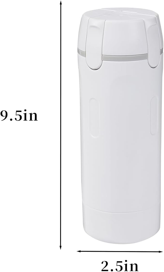 4 in 1 Travel Dispenser Bottle, Refillable Leak Proof and Portable for Shampoo, Conditioner, Shower Gel & Toiletries - Perfect for Vacation, Camping & Gym.(White+Green) - Image 2