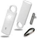 VOLTEK Metal Personal Alarm for Women (Silver) – 140dB Self Defense Safety Alarm Keychain, USB-C Rechargeable Emergency Alarm with Door & Window Sensor Mode by VOLTEK