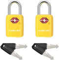SURE LOCK Mini TSA Approved Keyed Luggage Lock – One Key Opens All, Fits Tight Zipper Gaps & Small Pull Holes, Compact Travel Lock for Suitcases, Backpacks & Handbags by Hopeyoucanstaysafe