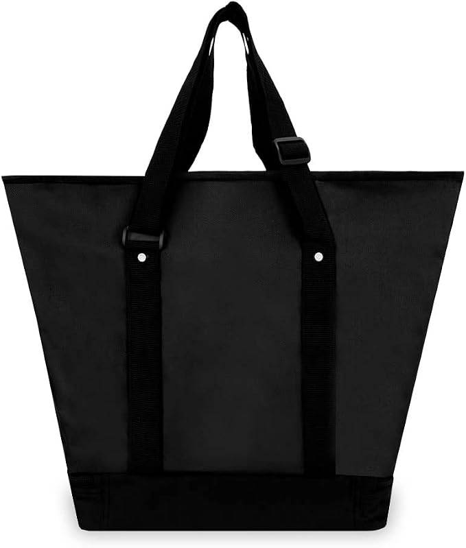 Everest Luggage Deluxe Shopping Tote, Black, Black, One Size - Image 4
