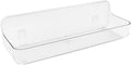 Long Adhesive Wall Organizer Shelf, No-Drill, Clear | BPA-Free PET, Built-In Drain Holes, Detachable, Extended Storage for Shampoo Bottles, Body Wash, Spice Jars by COLINCH