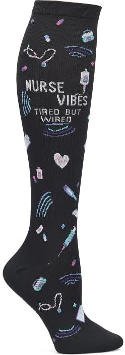 Nurse Mates Women's Calf Socks | 12-14 mmHg Compression | Superior Support & Comfort | 1 Pair by Nurse+Mates
