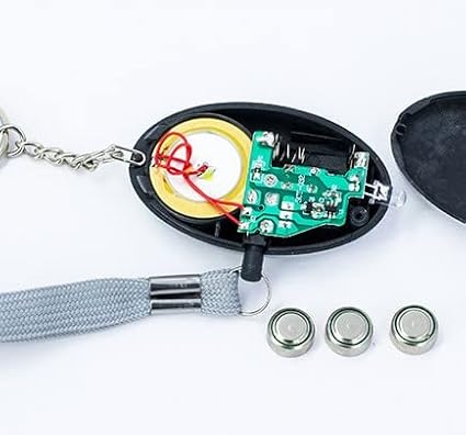 Othmro 2Pcs 120DB Personal Security Alarm Keychains Safe Sound Personal Alarms Emergency Safety Alarm Keychains with LED Lights for Women Men Children Elderly Bags Backpacks Suitcases Black - Image 8