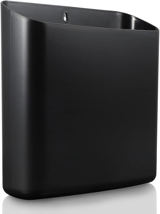Picowe Magnetic Laundry Storage, Large Lint Holder Bin for Laundry Room, Space-Saving Trash Container Hanging on Dryer, Washer or Wall Mount Trash Bin (Black) by Picowe
