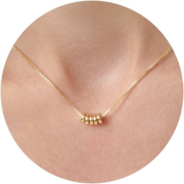 Gold Necklace for Women, Dainty Charm Pendant Necklace Jewelry Gift | 14K Gold Plated, Cute, Delicate, Adults, Non Tarnish, Hypoallergenic, Accessories by GUOKEJEWELRY