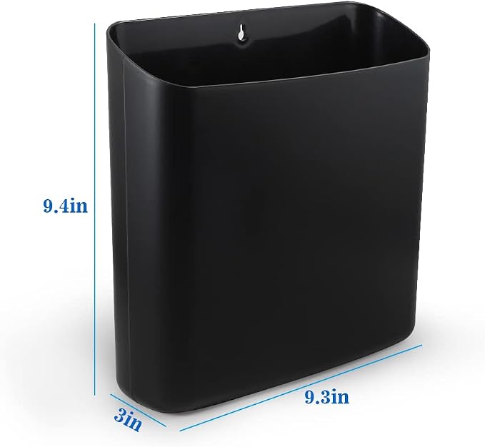 Picowe Magnetic Laundry Storage, Large Lint Holder Bin for Laundry Room, Space-Saving Trash Container Hanging on Dryer, Washer or Wall Mount Trash Bin (Black) - Image 2