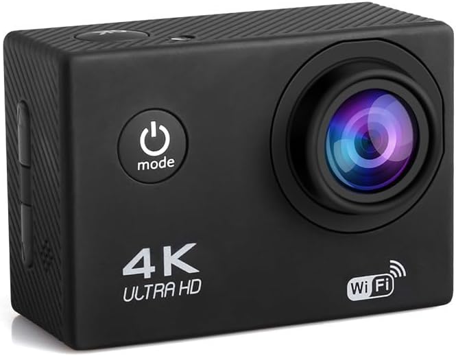 4K UHD Sports Camera 64GB Included, WiFi Action Camera, 100 feet Waterproof, 160 Degree Wide Angle, Remote Control, 2 Batteries, 2.0'' LCD with Mounting Accessories Kit, JS-07B, Black - Image 7
