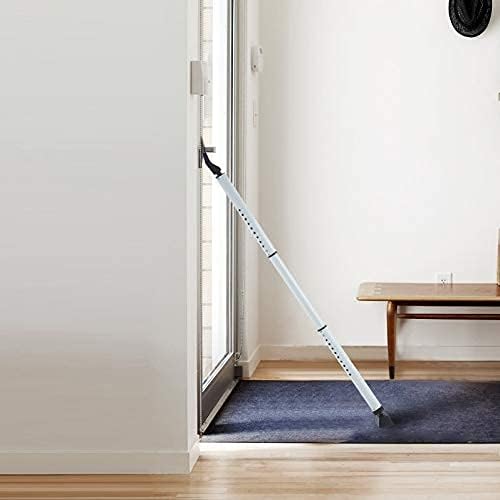 2 Pack 2-in-1 Door Security Bar & Sliding Patio 28″ Door Stopper Security Jammer Bar Child Proof Adjustable Constructed of High Grade Iron Window Doors Security Bars, White - Image 8