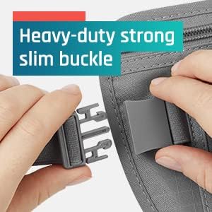 Alpha Keeper Money Belt for Travel Hidden Under Clothes – RFID Blocking Passport Holder & Slim Waist Wallet Pouch for Women & Men, Anti-Theft Travel Accessories - Image 7