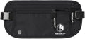 VENTURE 4TH Travel Money Belt, RFID Blocking Passport Holder - Pure Black by VENTURE4TH