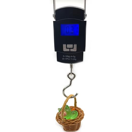 Art&Beauty Digital Fish Scale, 110 lbs Capacity, Hanging Balance with LCD Backlight Display, Portable Handle, Stainless Steel Hook - Image 4