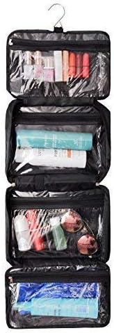 All-Purpose Household Travel Organizer Accessory Toiletry Cosmetics Makeup Hanging Shaving kit Bag-Black by Shonpy