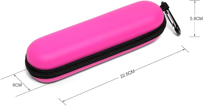 Nincha EVA Electric Toothbrush Case - Durable Hard Shell Travel Case with Mesh Pocket - Fits Most Powered Toothbrush Products (Pink) - Image 2