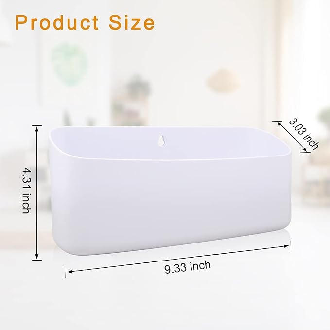 Picowe Magnetic Laundry Storage, Lint Holder Bin for Laundry Room, Space-Saving Trash Container Hanging on Dryer, Washer or Wall Mount Trash Bin (Gray White) - Image 2