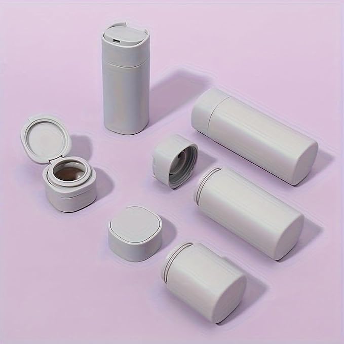 5pcs Travel Cream Dispenser Bottles Set Travel Bottles Toiletry Containers Set, TSA Approved, Travel Essentials - Image 4