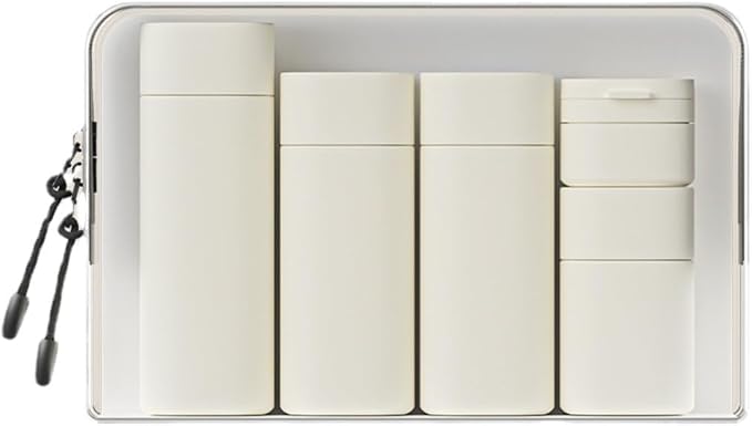 5pcs Travel Cream Dispenser Bottles Set Travel Bottles Toiletry Containers Set, TSA Approved, Travel Essentials - Image 9