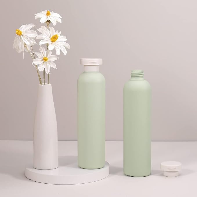13.5oz Squeeze Bottles with Flip Cap, Refillable Plastic Travel Bottles for Creams, Lotion, Shampoo, Conditioner (2 Pcs) - Image 4