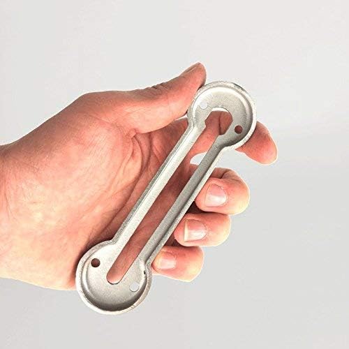 Extra-Thick Door Chain Lock- Sus304 Stainless Steel Casting Door Security Chain Guard, Heavy Duty Latch Lock for Inside Door, Brushed Nickel Finish (Deluxe Extra-Thick:3 mm) (EK-07) - Image 4