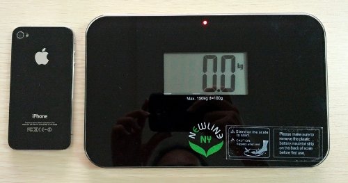 NewlineNY Auto Step On Super Mini Travel Bathroom Scale, 5.25" x 8.5" SBB0638SM: Black - Image 3