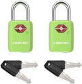 SURE LOCK Mini TSA Approved Keyed Luggage Lock – One Key Opens All, Fits Tight Zipper Gaps & Small Pull Holes, Compact Travel Lock for Suitcases, Backpacks & Handbags by Hopeyoucanstaysafe