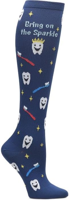 Nurse Mates Women's Calf Socks | 12-14 mmHg Compression | Superior Support & Comfort | 1 Pair by Nurse+Mates