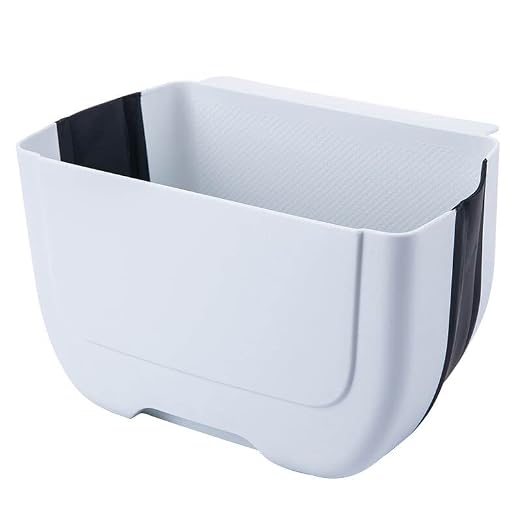 Hanging Folding Mini Trash Can for Kitchen Cabinet Door, Small Collapsible Garbage Bin Under Sink,Wall Mounted Folding Waste Bin- Mini Garbage Container for Cabinet/Bedroom/Bathroom (3L) (Black) - Image 9