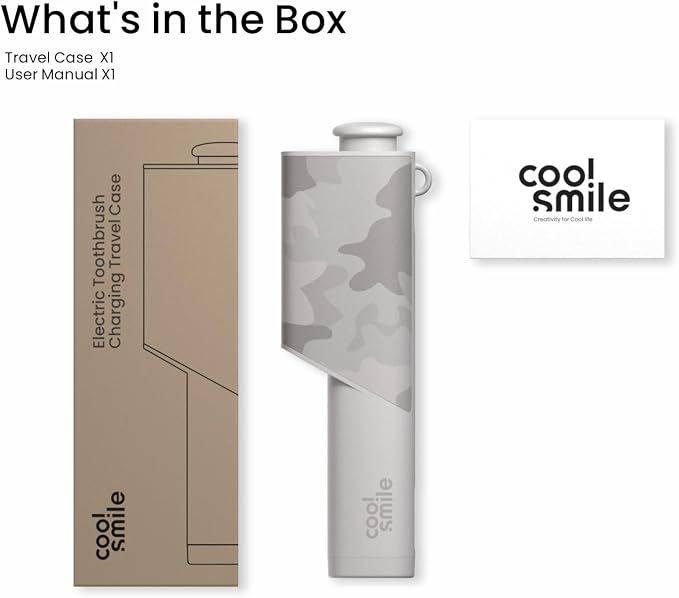 CoolSmile Charging Travel Case Compatible with Oral B Electric Toothbrushes, Fits Oral-B pro 2/ pro 3, pro 600/700/ 1000/1500/ 2000/3000/ 3500/5000/ 7000/ io2/ io3/ io4/ io5/ io6, Grey - Image 8