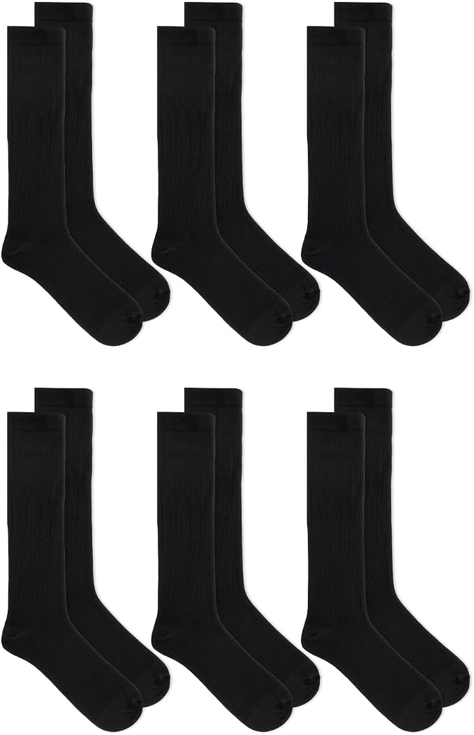 Dr. Scholl's Men's Graduated Compression Over the Calf Socks - 2 & 3 Pair Packs - Comfort Fatigue Relief - Image 2