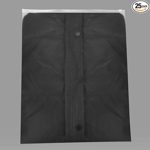 16x20 Inch Frosted Garment Bags 25Pcs Clothing Storage No Vent Holes | Reusable Poly Plastic Organizer Winter Coats Down Jackets, Sweatshirts, Business Attire Travel by Motomy