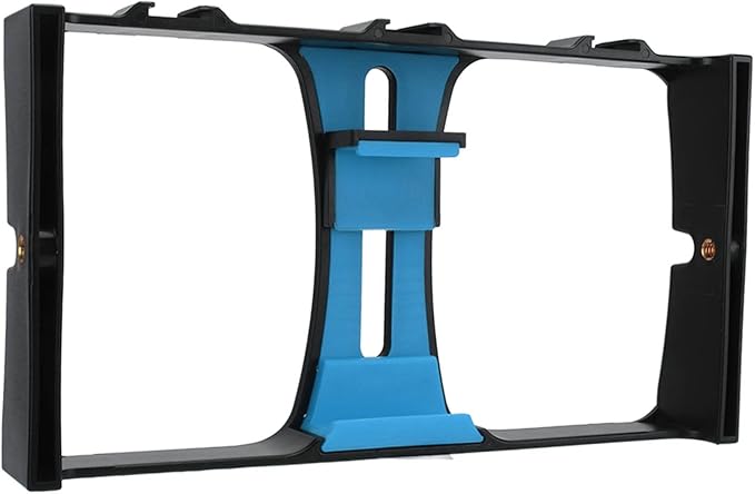 aqxreight Portable Handheld Smartphone Video Stabilizer Rig for Livestreaming and Vlog Use (Blue) - Image 2