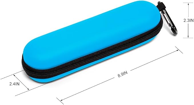Nincha EVA Electric Toothbrush Case - Durable Hard Shell Travel Case with Mesh Pocket - Fits Most Powered Toothbrush Products (Blue) - Image 2