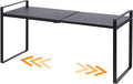 Expandable Cabinet Shelf Organizer Riser for Kitchen Pantry Cupboard Under Sink Countertop (black, 8.2’’D * 12.2-21.6’’W * 10.4’’H) by LJHFUQHUHU