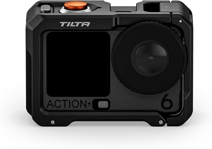 Tilta Full Camera Cage Compatible with DJI Osmo Action 6 | 1/4"-20 Thread with Locating Points | Cold Shoe Receiver | Button Extension | Battery Door & Card Slot Open Access | Black - Image 9