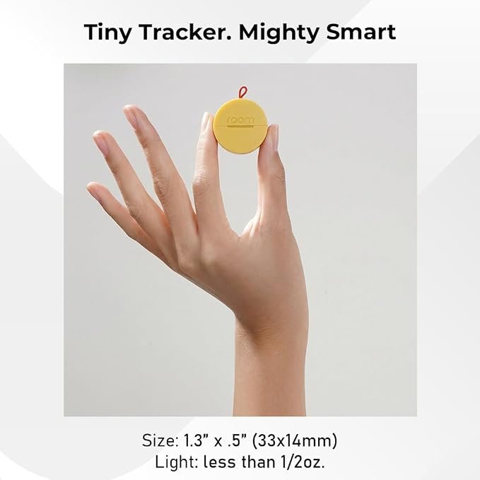 ROAM SMART TRACKER Bluetooth Item Locator: iOS & Android Compatible | Waterproof Tracker for Keys, Luggage, Kid & Pet Gear, Built-in Elastic Strap, No Extra App or Fees, Fast Setup, 1-Pack - Image 8