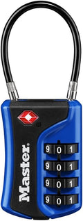 Master Lock 4697D Set Your Own Combination TSA Approved Luggage Lock, 1 Pack, Colors May Vary by Unknown