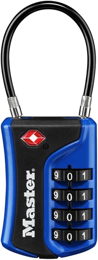 Master Lock 4697D Set Your Own Combination TSA Approved Luggage Lock, 1 Pack, Colors May Vary by Unknown
